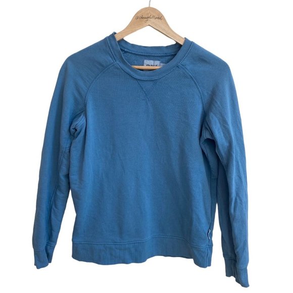 Pact Tops Pact Sweatshirt Womens Size S Blue Organic Cotton Crew Neck Pullover Raglan Poshmark
